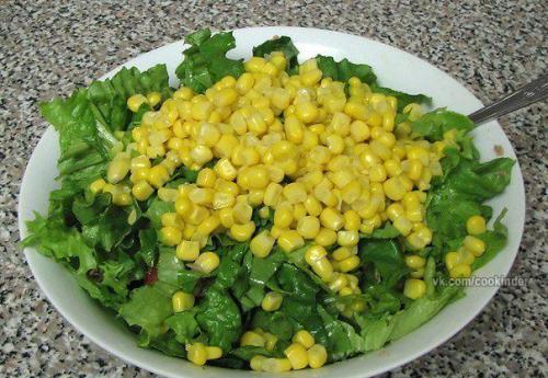 Зеленый салат с тунцом. 05 Зеленый салат с тунцом. 05