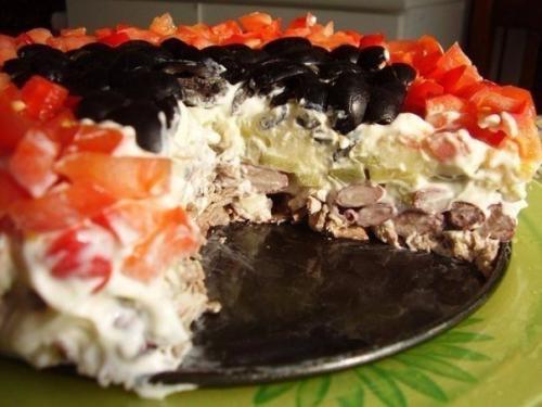 Салат коварство и любовь.

