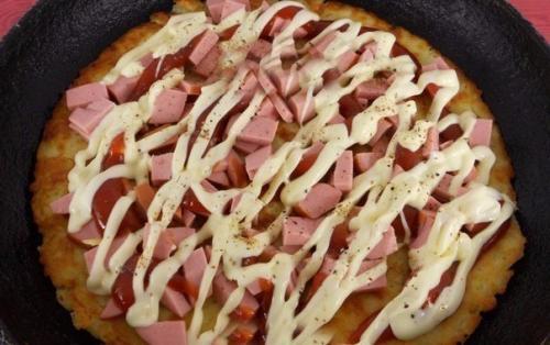 Картофельная пицца на СКОВОРОДЕ. 05