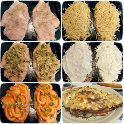 Куриная грудка под шубой. 

