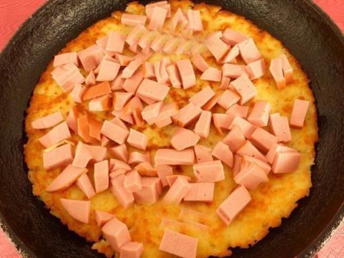 Картофельная пицца на СКОВОРОДЕ. 04