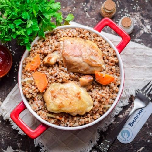 Гречка с курицей в духовке. Гречка с курицей в духовке.
