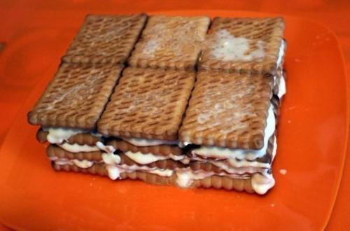 Торт из печенья и творога? 04