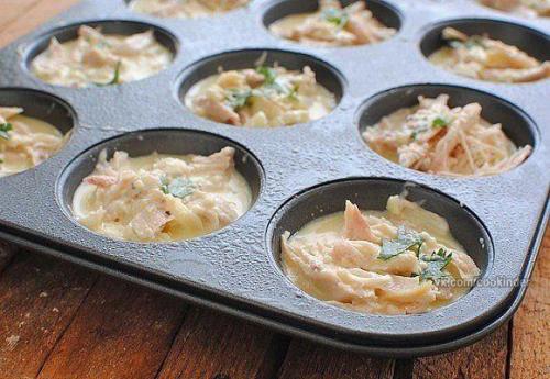 Куриные маффины с сыром. 05 Куриные маффины с сыром. 05