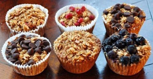 Кексы из овсяных хлопьев.

