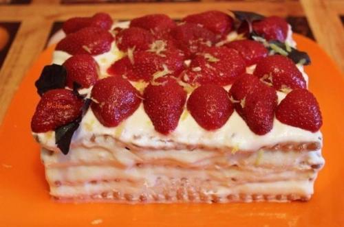 Торт из печенья и творога? 06