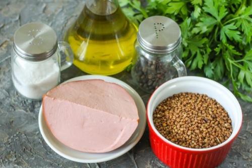 Гречка с колбасой. 01