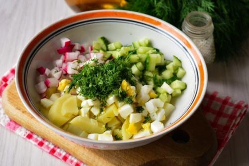 Окрошка на квасе. 01