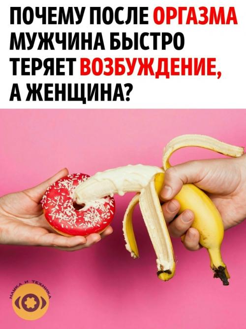 Большинство замечало, что после оргазма мужчина часто почти сразу теряет возбуждение, тогда как женщина может дольше сохранять возбуждение.  