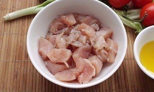 Салат из курицы и свежих овощей! 02