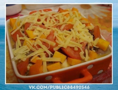 Безумно вкусно!  Диетическая запеканка с курицей и тыквой. 05