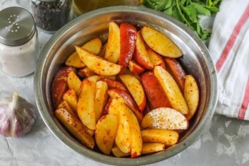 Золотистая картошка в духовке. 01 Золотистая картошка в духовке. 01