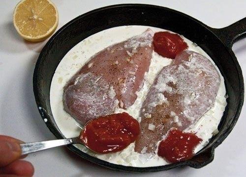 Куриные грудки, запеченные в сливках под сыром? 06