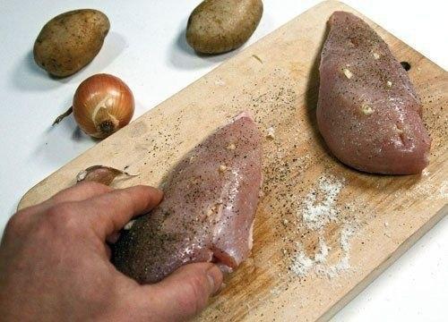 Куриные грудки, запеченные в сливках под сыром? 05