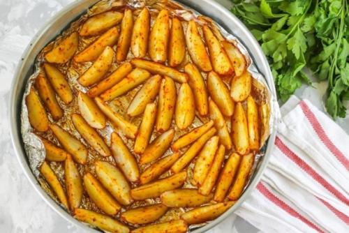 Золотистая картошка в духовке. 02 Золотистая картошка в духовке. 02