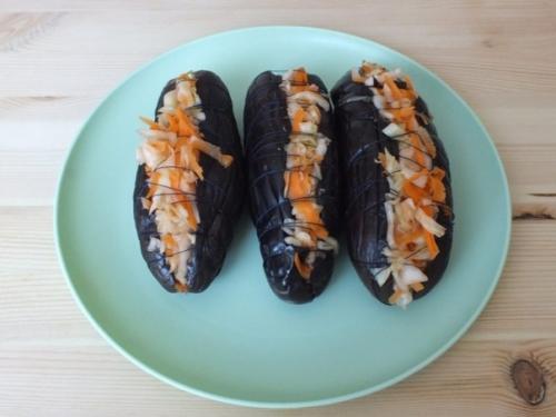 Квашеные баклажаны с капустой. 01