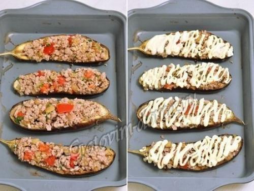Баклажаны, фаршированные мясом. 09 Баклажаны, фаршированные мясом. 09