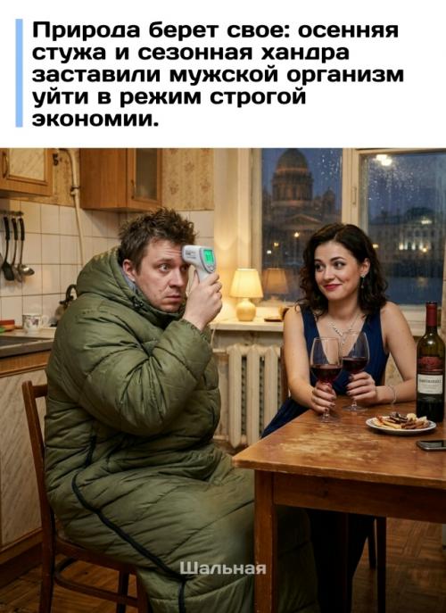 Холода и депрессия грозят обернуться волной проблем с потенцией у россиян. 
