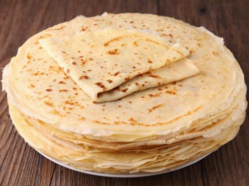 Блины на молоке.