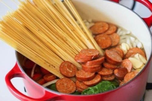 Супер - спагетти.  Количество порций: 6 шт. 02