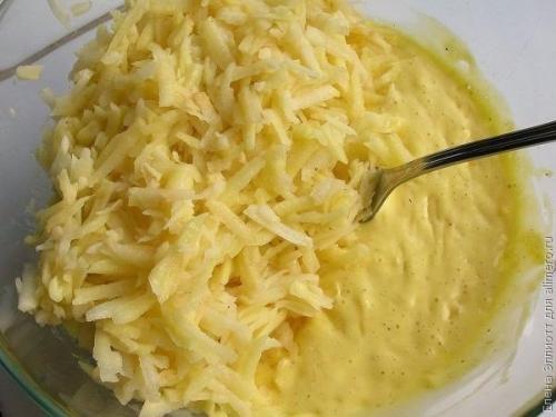 Запеканка из тертого картофеля с сыром и чесноком. 05 Запеканка из тертого картофеля с сыром и чесноком. 05