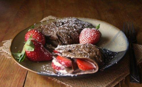 Шоколадные блинчики на молоке. 04