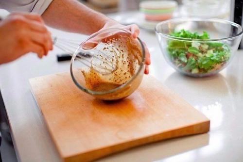 Салат с кусочками семги. 05