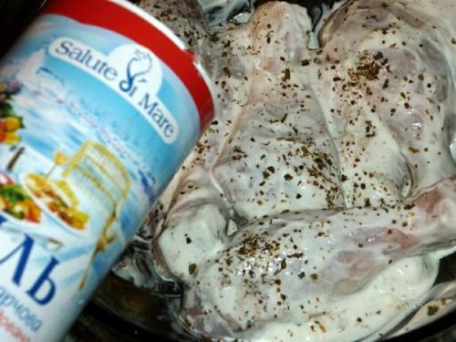 Картошка с куриными ножками в духовке. 02