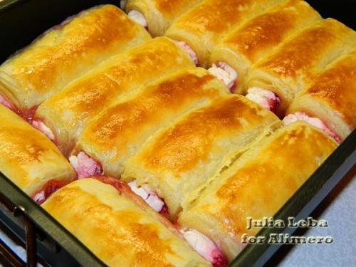 Слоёные трубочки с малиной. 07 Слоёные трубочки с малиной. 07