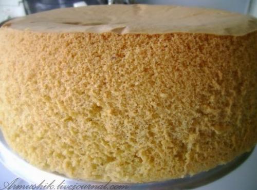 Высокий, нежный бисквит для торта (без духовки. 06 Высокий, нежный бисквит для торта (без духовки. 06