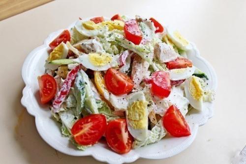 Диетический куриный салатик. Диетический куриный салатик.