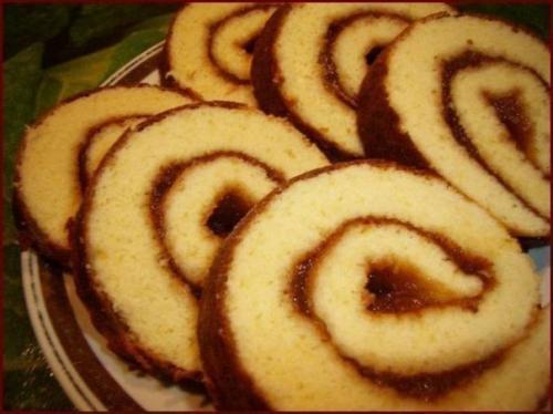 Рецепты быстрых рулетиков к чаю. 03