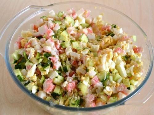 Салат Снежный Краб. 01 Салат Снежный Краб. 01