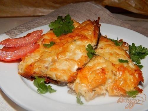 Скyмбрия под сыром в дyxовке. 05