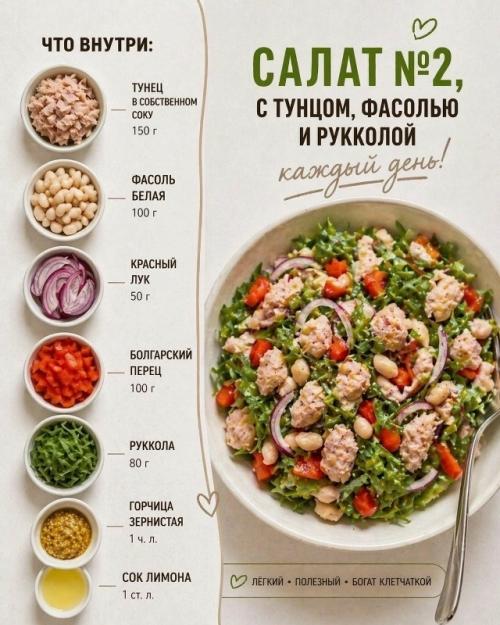 5 салатов, которые не надоедают. 01