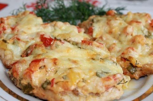 Куриная грудка под шубой. Куриная грудка под шубой.