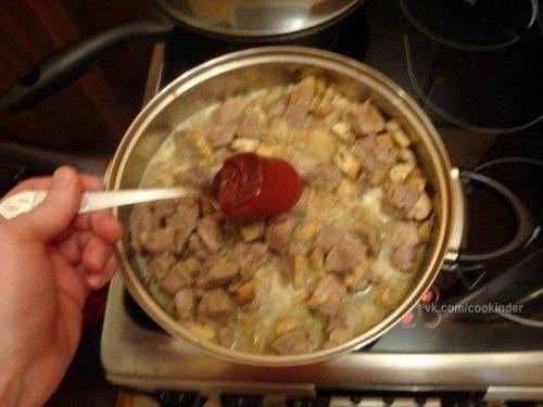 Мясо в сырном соусе. 05 Мясо в сырном соусе. 05