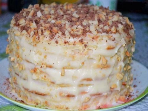 Творожный торт на сковородке.

