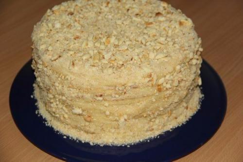 Торт со сгущенкой на сковороде. 06