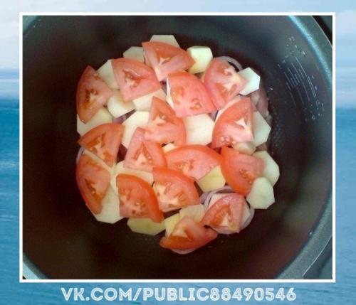 Превосходный рецепт.  Мясо по-французски в мультиварке. 02