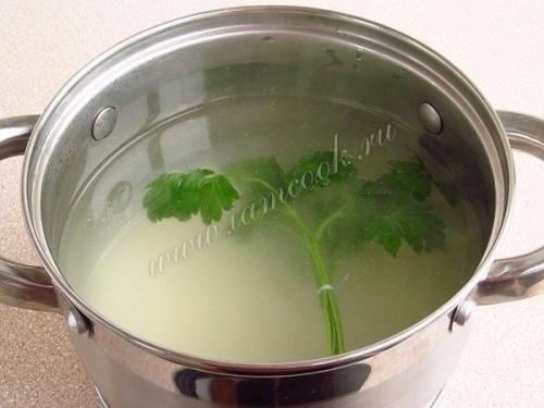 Английский куриный суп с плавленым сыром. 05