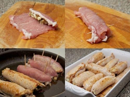 Крученики с грибами. 

