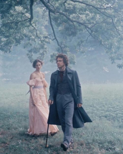 Юра Борисов и Алена долголенко на прекрасных фото к новому биографическому фильму пророк. 05