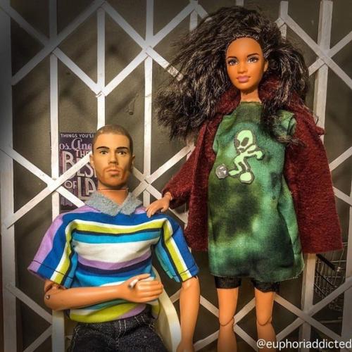 Каст сериала Эйфория в кукольной адаптации. 03