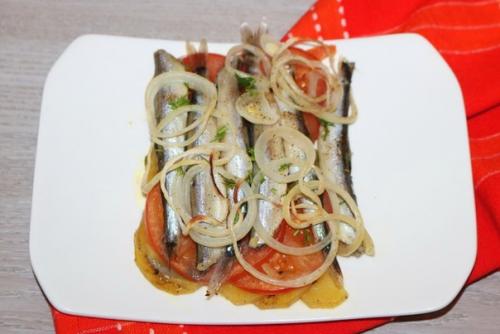 Мойва с картошкой в духовке. 06