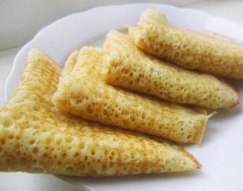 Блинчики Ажурные. Ингредиенты: Блинчики Ажурные. Ингредиенты: