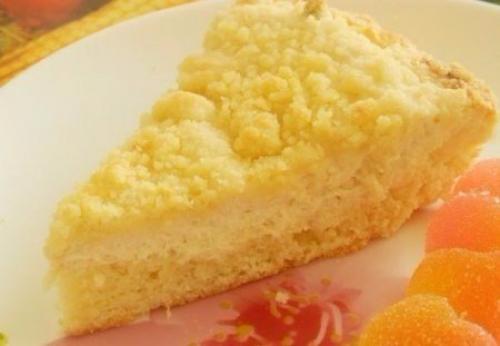 Творожно - банановый пирог с апельсином. Творожно - банановый пирог с апельсином.