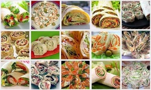 20 рецептов самых вкусных рулетов из лаваша. 20 рецептов самых вкусных рулетов из лаваша.