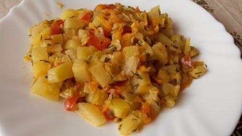 Овощное рагу с кабачками. Овощное рагу с кабачками.