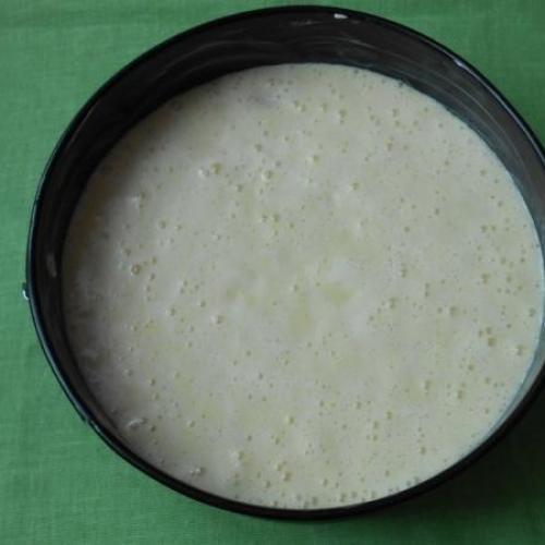 Манник на кефире простой. 09